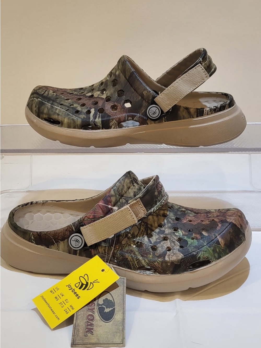 JOYBEES Mossy Oak women's camo print clogs